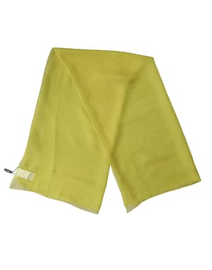 Dolce & Gabbana Yellow Silk Neck Wrap Shawl Foulard 120cm x 117cm Scarf