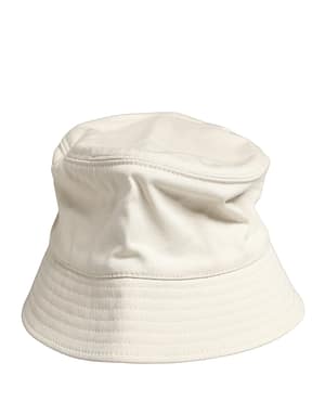 Dolce & Gabbana Men White Cotton Bucket Fisherman Capello Hat