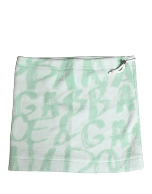 Dolce & Gabbana Men White Logo Print Nylon Neck Warmer Hat