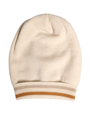 Dolce & Gabbana Beige Cashmere Knitted Women Winter Beanie Hat