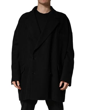 Dolce & Gabbana Black Double Breasted 2 Buttons Suit Jacket