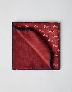 Brunello Cucinelli Bicolor Silk Pocket Square