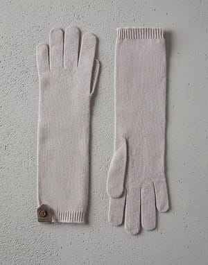 Brunello Cucinelli Bicolor Cashmere Gloves