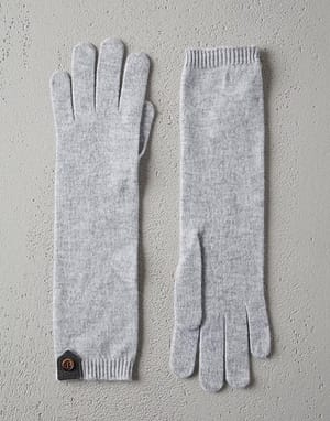 Brunello Cucinelli Natural Cashmere Gloves