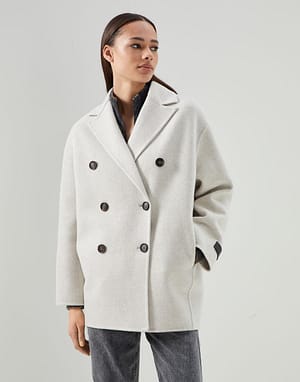 Brunello Cucinelli Multicolor Cashmere Coat