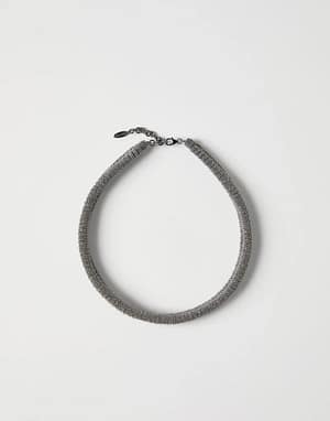 Brunello Cucinelli Gray Brass Necklace