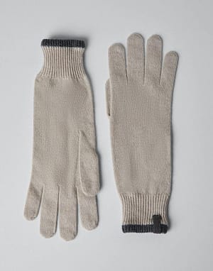 Brunello Cucinelli Multicolor Cashmere Gloves