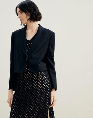 Brunello Cucinelli Black Viscose Jackets And Coat