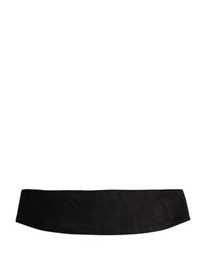 Dolce & Gabbana Black Velvet Wide Belt Waist Cummerband Men