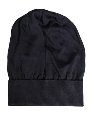 Dolce & Gabbana Black Solid Wool Knitted Winter Beanie Cap Hat