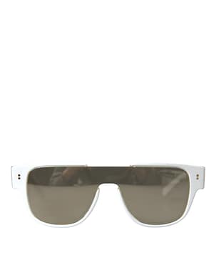 Dolce & Gabbana White Acetate Mirror Lenses DG4356 Sunglasses