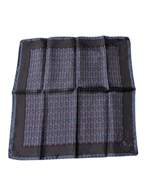 Dolce & Gabbana Dark Blue Beetle Square Handkerchief Scarf