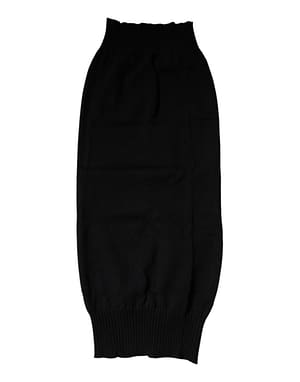 Dolce & Gabbana Black Cashmere Knitted Neck Warmer Foulard Scarf