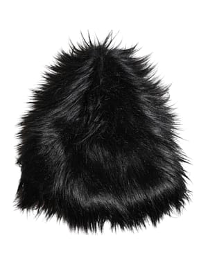 Dolce & Gabbana Black Acrylic Fur Womens Bucket Hat