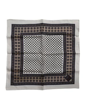 Dolce & Gabbana Multicolor Patterned Square Men Foulard Scarf
