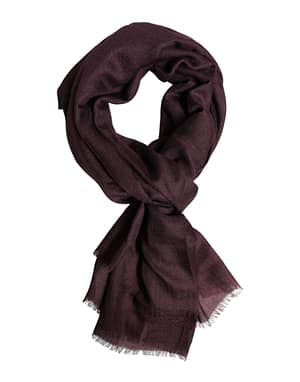 Dolce & Gabbana Maroon Cashmere Neck Warmer Wrap Shawl Scarf