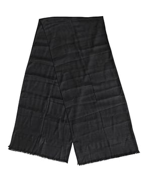 Dolce & Gabbana Dark Gray Cashmere Fringes Neck Warmer Scarf