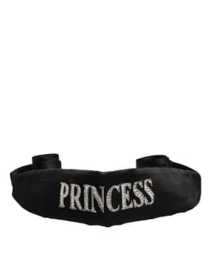Dolce & Gabbana Black Princess Fantasy Braided Waist Belt