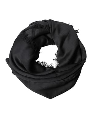Dolce & Gabbana Black Lace Stole Neck Wrap Shawl Scarf