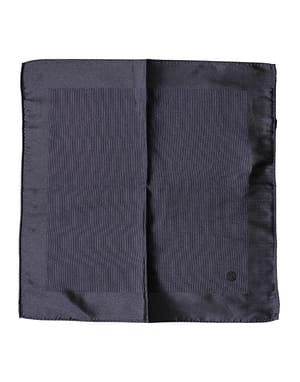Dolce & Gabbana Blue Logo Silk Men Square Handkerchief Scarf