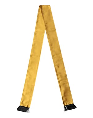 Dolce & Gabbana Yellow Silk Fringes Neck Wrap Foulard Scarf