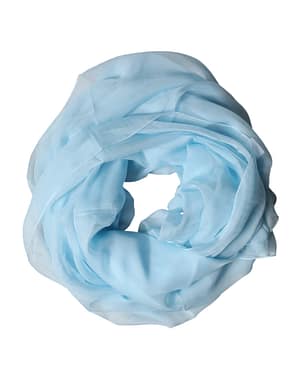 Dolce & Gabbana Light Blue Stole Silk Neck Wrap Shawl Scarf