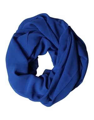 Dolce & Gabbana Blue Silk Stole Neck Wrap Shawl Men Scarf