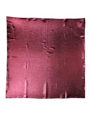 Dolce & Gabbana Metallic Pink Silk Square Foulard Scarf