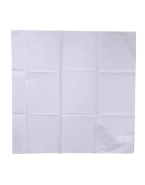 Dolce & Gabbana White Silk Lace Stole Square Foulard Scarf