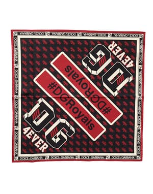 Dolce & Gabbana Multicolor #DGRoyals Square Foulard 50cm x 49.5cm Scarf