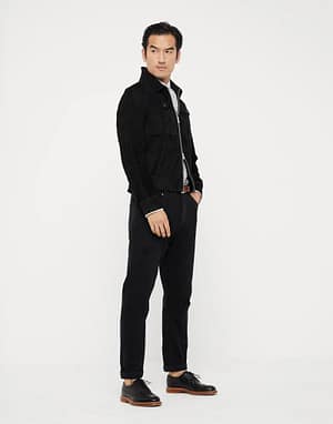 Brunello Cucinelli Black Leather Jacket