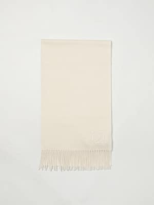 Max Mara White Cashmere Scarf