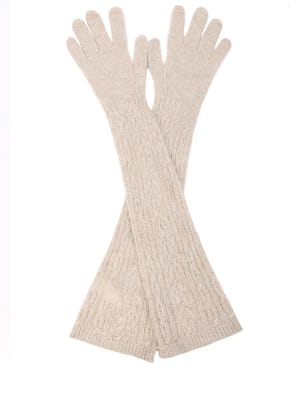 Brunello Cucinelli Natural Fabric Gloves