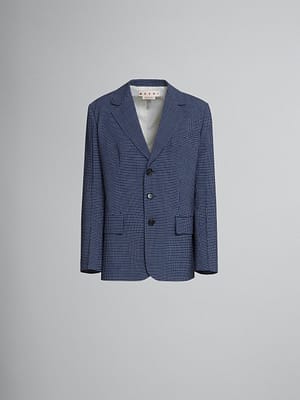 Marni Blue Fibres Coat