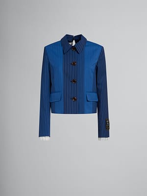 Marni Blue Fibres Coat