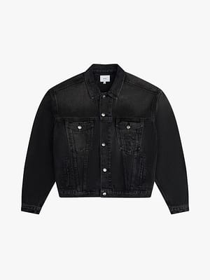 Rhude Black Cotton Denim Jacket