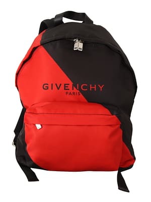 Givenchy Red & Black Nylon Urban Backpack
