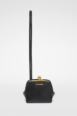 Jil Sander Black Fibres Clutch Bag