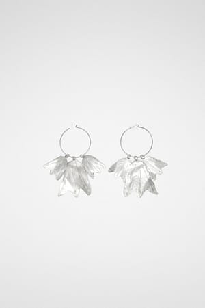 Jil Sander Silver Fibres Earrings