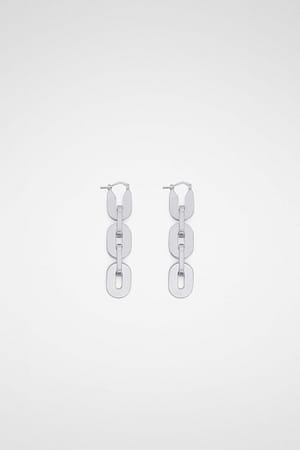 Jil Sander Silver Fibres Earrings