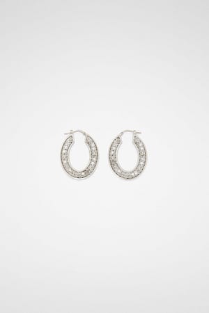 Jil Sander Silver Fibres Earrings