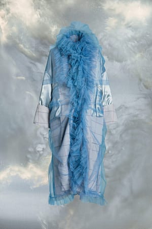 Maison Margiela Blue Fibres Coat