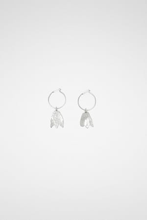 Jil Sander Silver Fibres Earrings