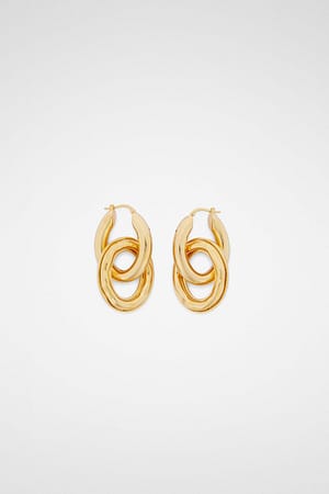 Jil Sander Gold Fibres Earrings