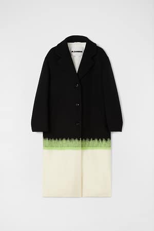 Jil Sander Black Fibres Coat