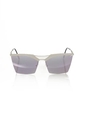 Frankie Morello Silver Metallic Women Sunglasses