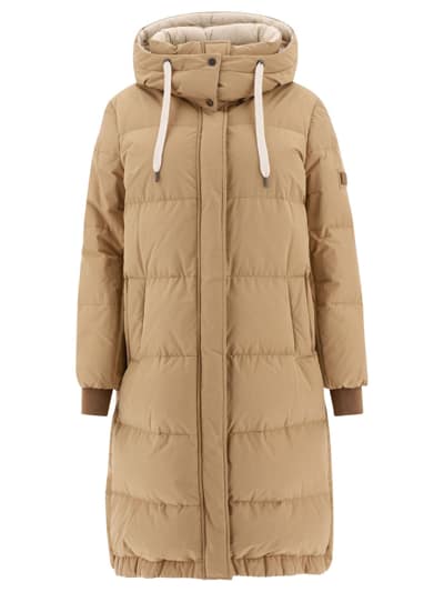 Brunello Cucinelli Beige Polyester Coat