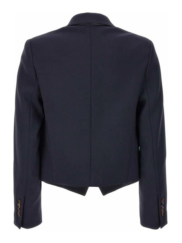 Brunello Cucinelli Blue Wool Jackets And Coat - Image 2