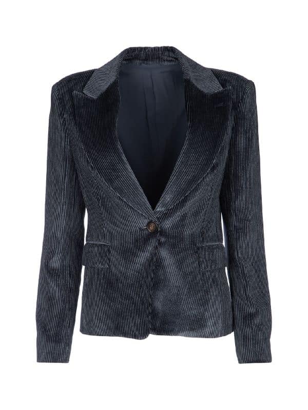 Brunello Cucinelli Blue Viscose Jackets And Coat - Image 5