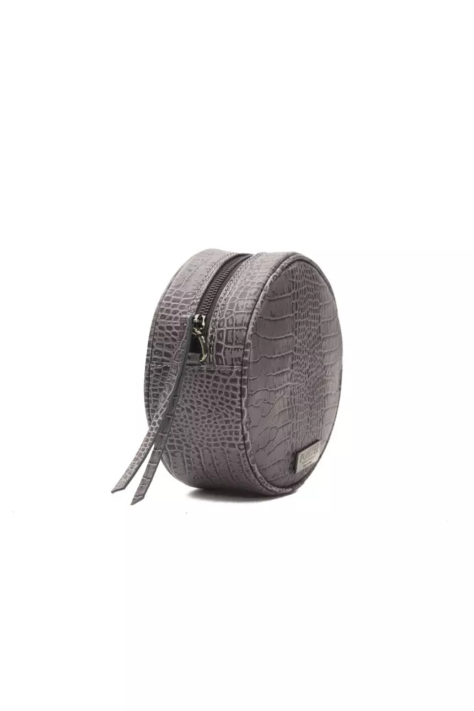Pompei Donatella Gray Leather Women Crossbody Bag - Image 2
